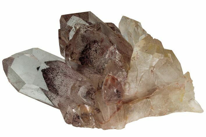 Sunset Phantom Quartz Crystal Cluster - India #227679